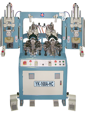 CLAW TYPE HEATING & COOLING TOE CAP MOULDING MACHINE(SUITABLE FOR LASTING SHOE, STRING-LASTED & CALIFORNIA SHOE)