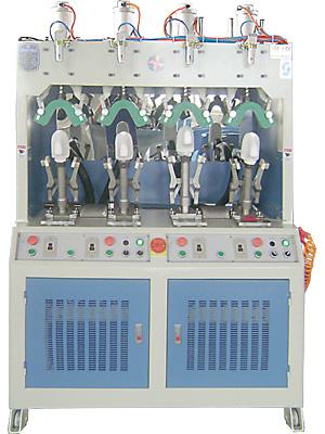 4 COLD BACKPART MOULDING MACHINE WITH FLANGING WIPERS